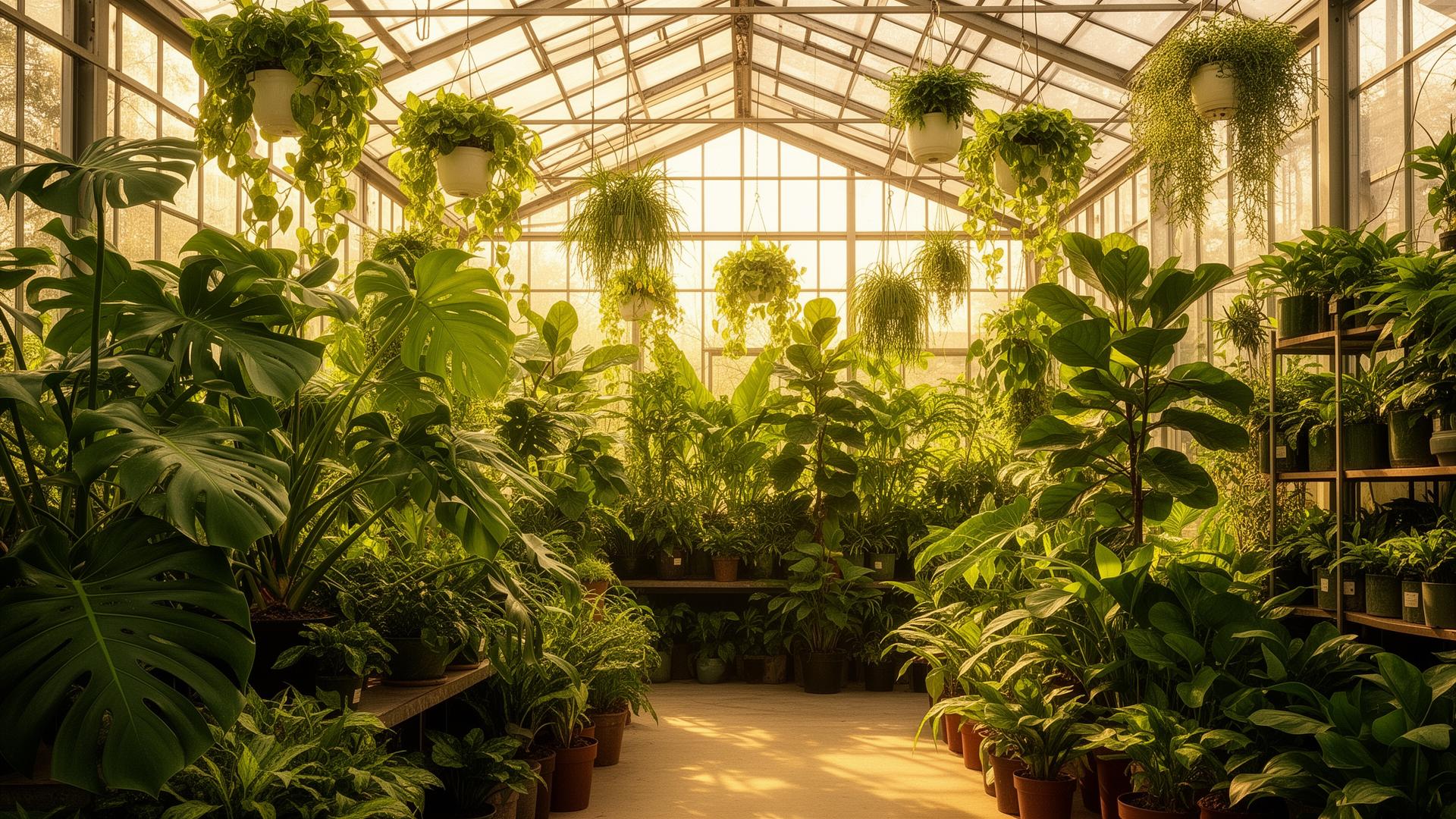 Green Haven Nursery greenhouse filled with beautiful plants
